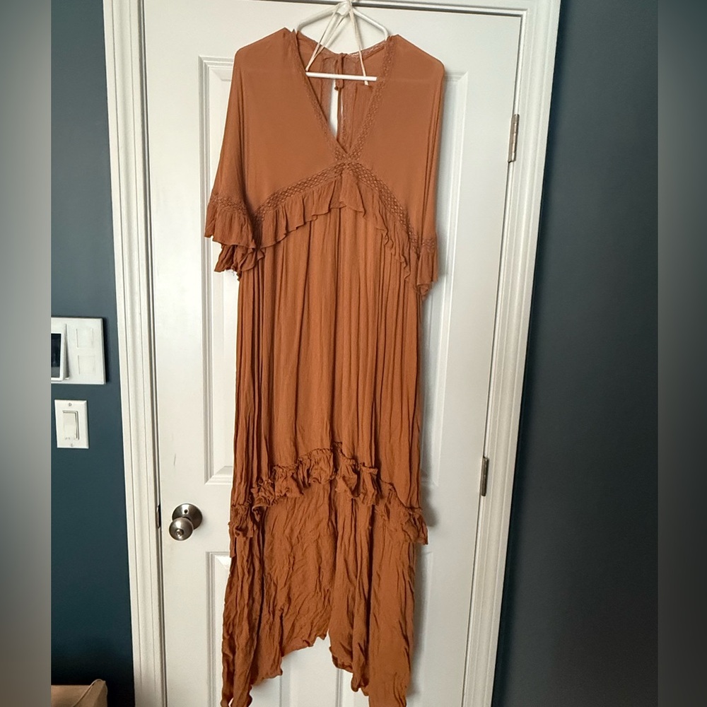 Bohemian Brown Maxi Dress